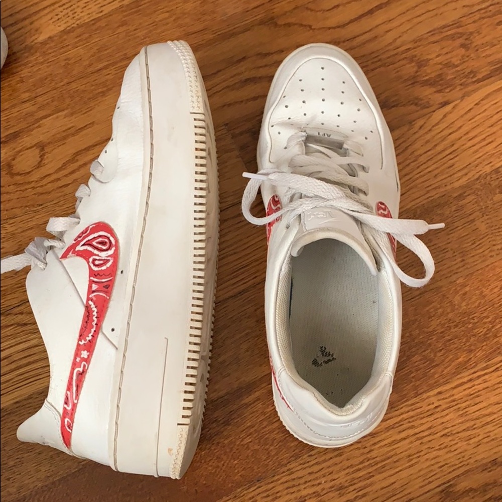custom painted nike air force ones